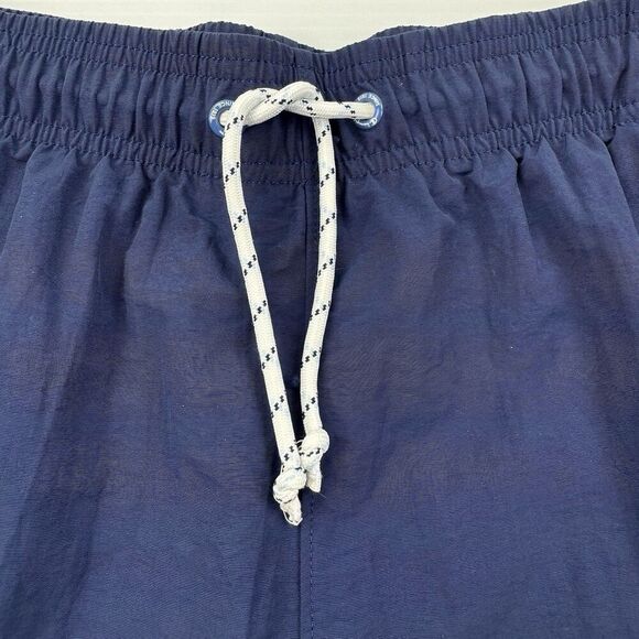 Champion Swim Trunks Size L Navy Blue Cargo Pocket Board Shorts Drawstring Nylon - Picture 2 of 9